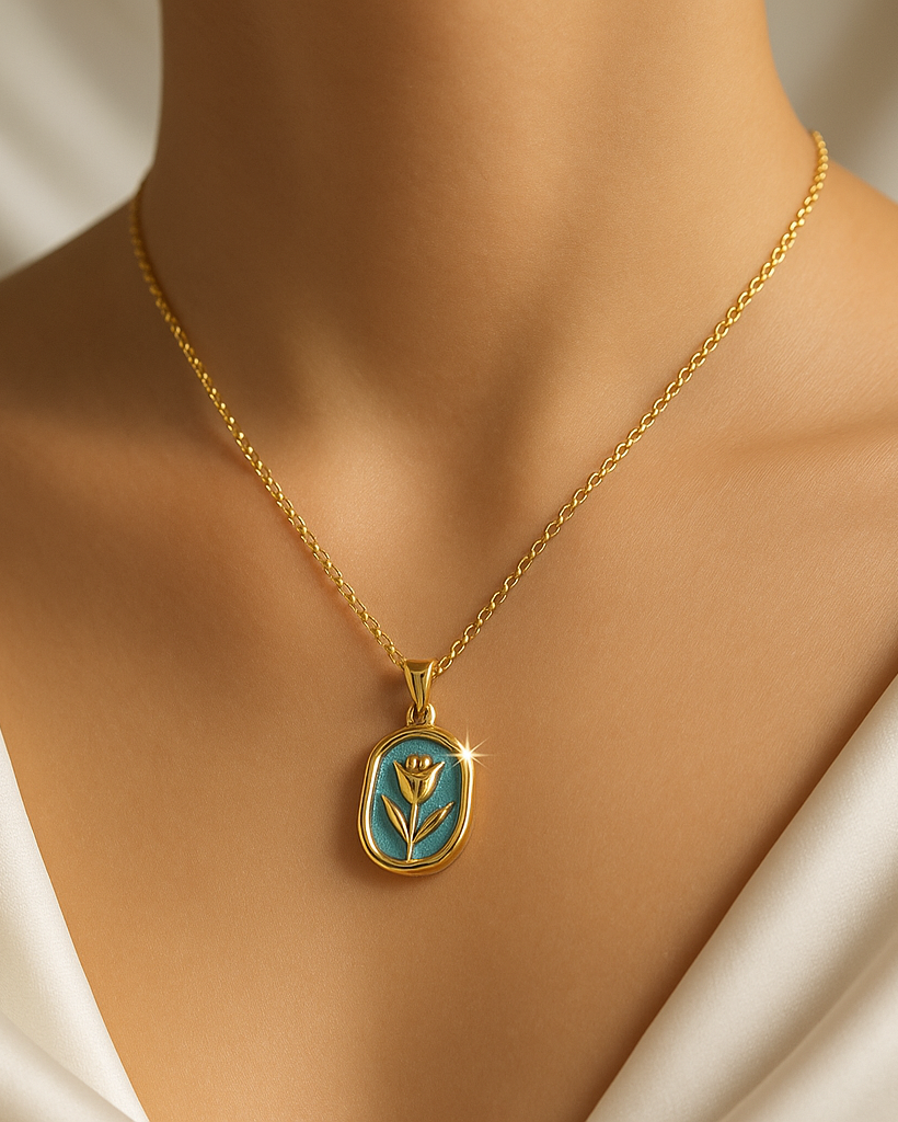 Tulip Oil Drop Pendant