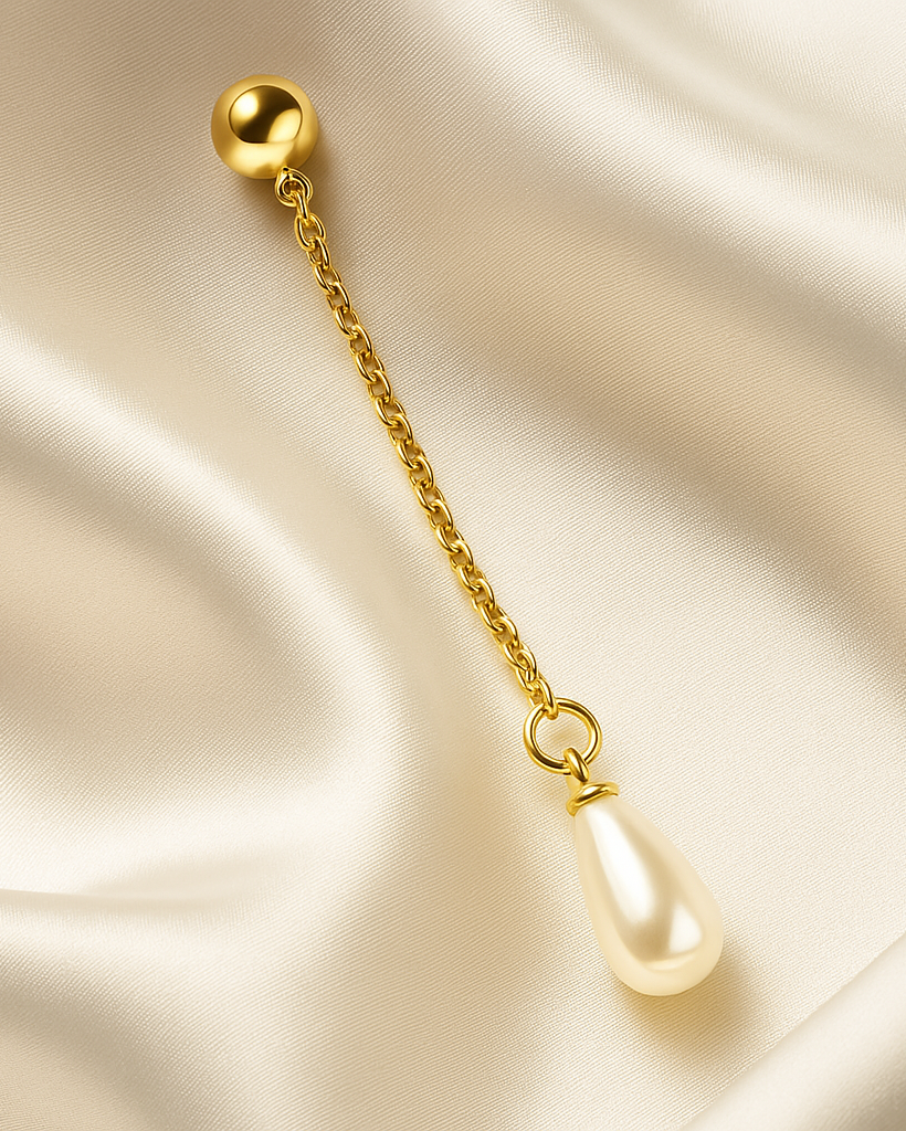Pearl Drop Chain Earring