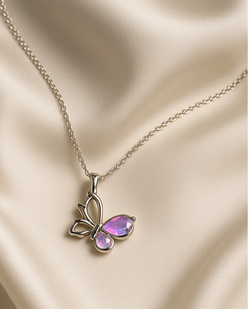 Butterfly Enamel Pendant