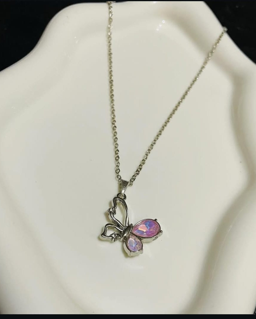 Butterfly Enamel Pendant