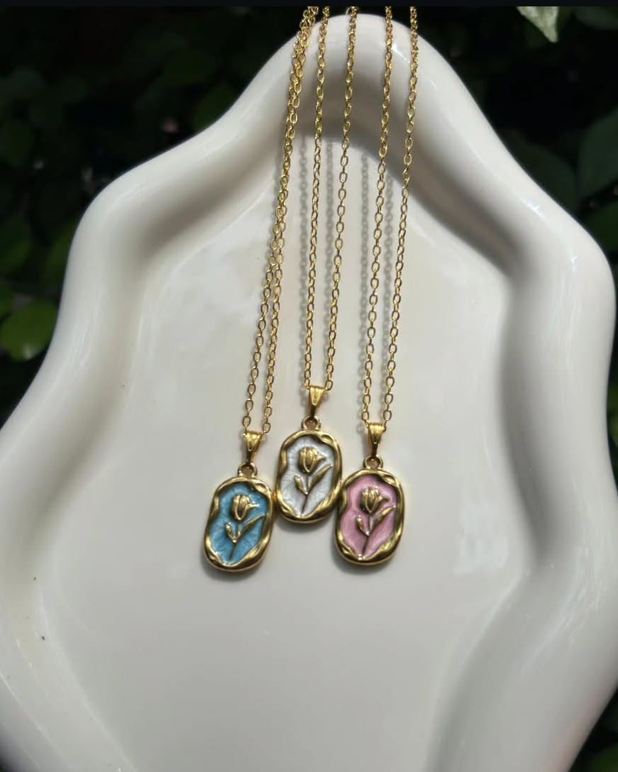 Tulip Oil Drop Pendant