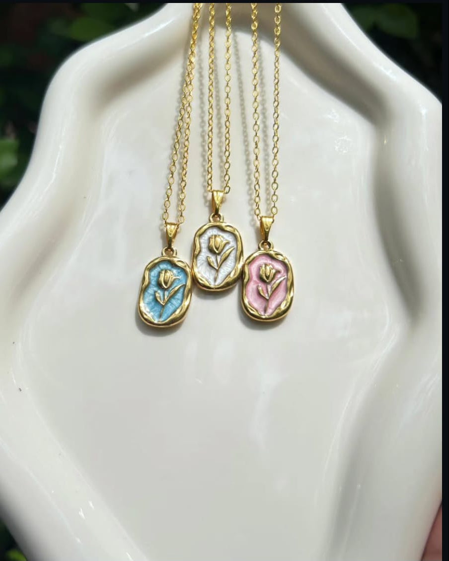 Tulip Oil Drop Pendant