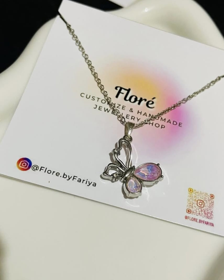 Butterfly Enamel Pendant