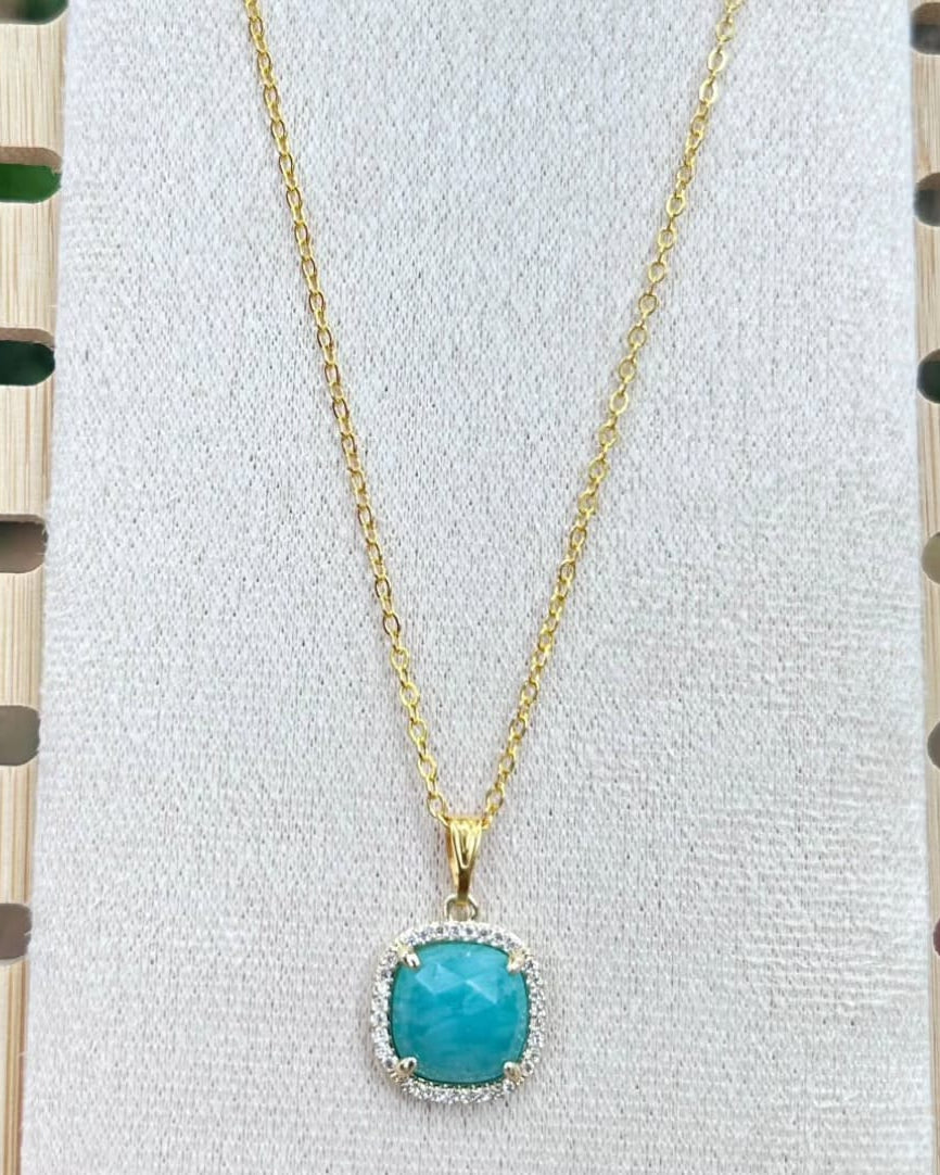 Emerald Crystal Stone Necklace